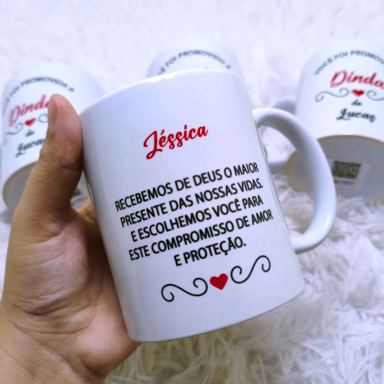 Caneca De Dinda e Dindo Personalizada  - Foto 5