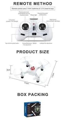 Drone H8 Mini 2.4g 4ch - Original cor branco - Foto 5