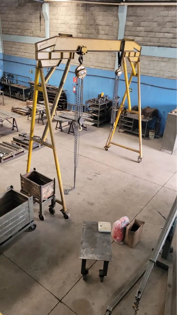 Pórtico e Talha de 5t manual para todo seguimento industrial 