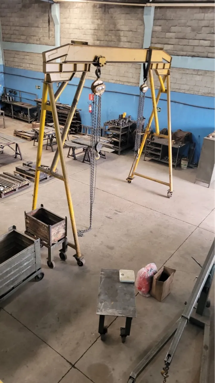 Pórtico e Talha de 5t manual para todo seguimento industrial