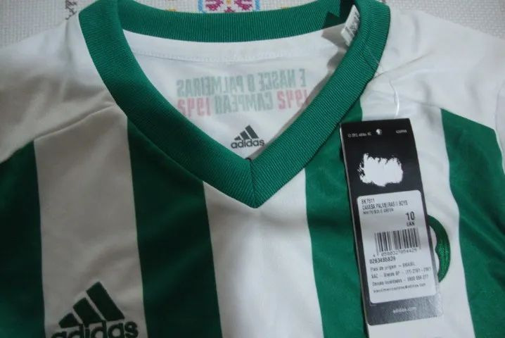 Camisa Adidas Palmeiras II 2017/2018 - Infantil - Torcedor - Foto 3