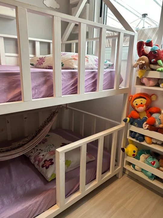 Cama Infantil Casinha Branca - 2 Andares (Beliche) - Foto 5