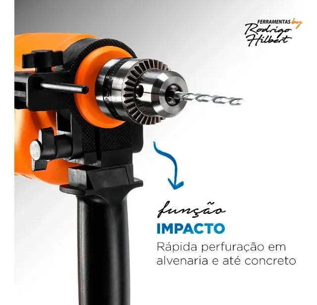 Furadeira Com Impacto Mondial 650w Fi-rh-01m / 220v - Foto 2