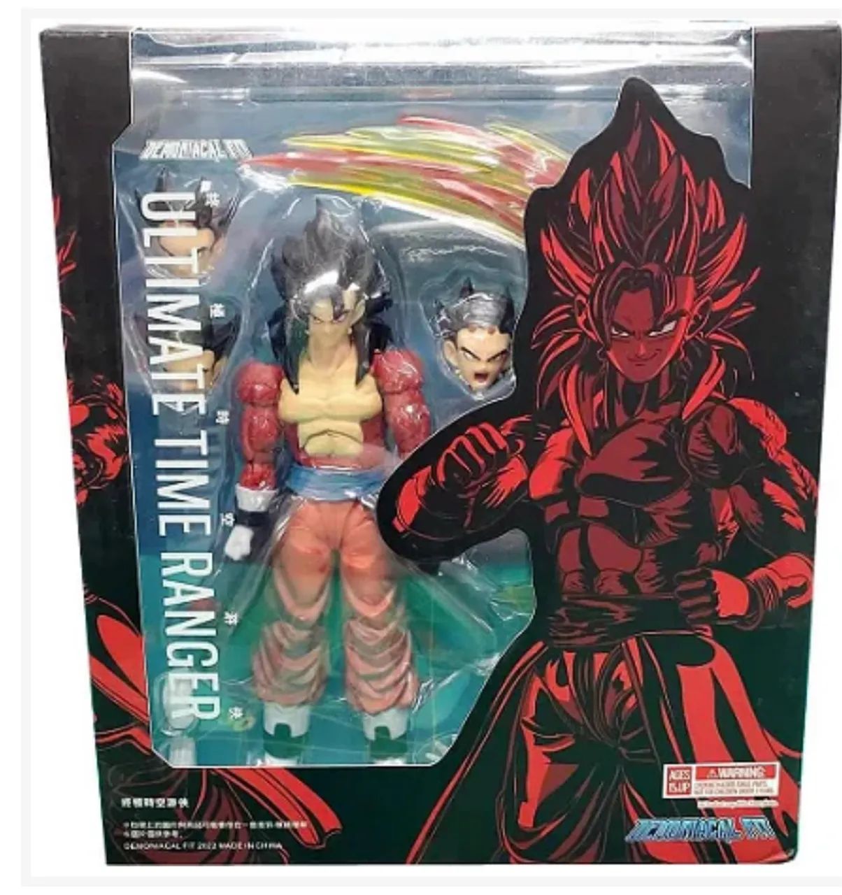 Vegetto ssj4 ultimate time ranger super dragon ball heroes DF tipo Sh Figuarts  - Foto 4