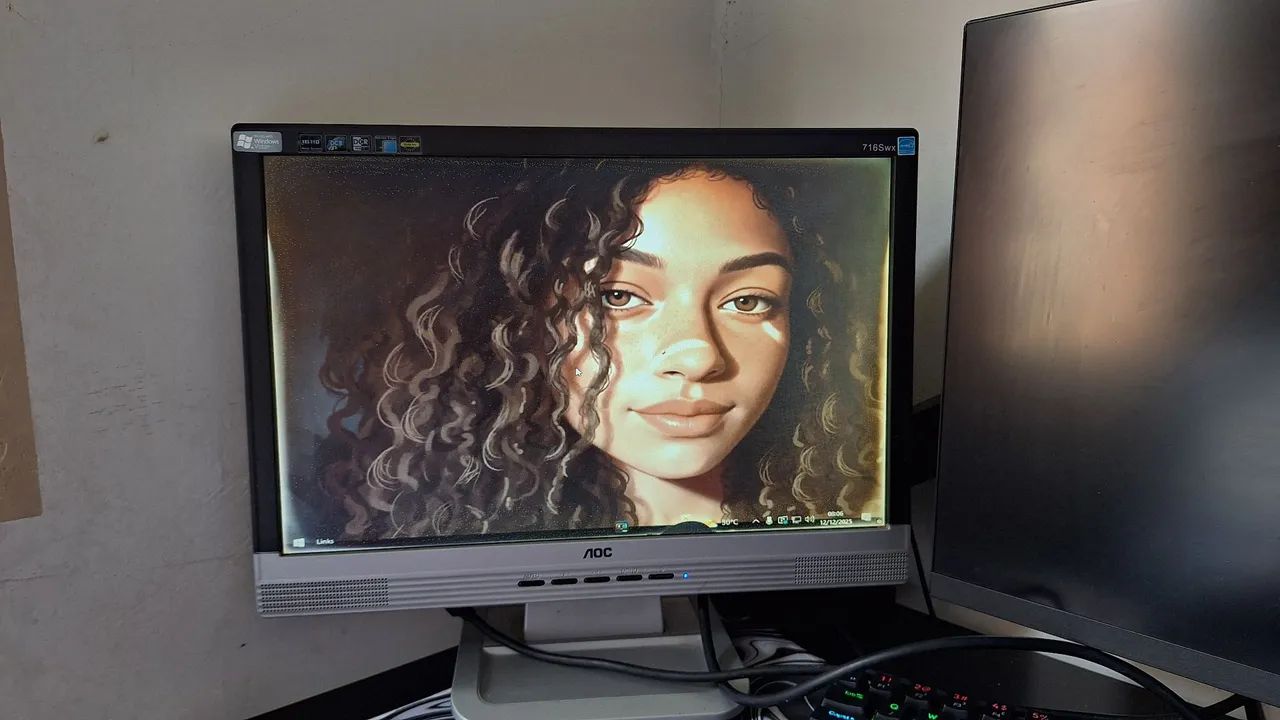 Monitor + teclado e mouse  - Foto 2