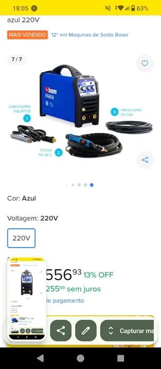 Máquina de solda inverter  - Foto 4