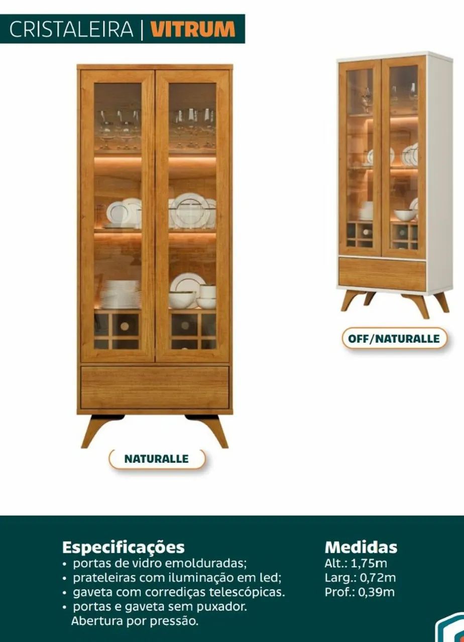 Armário cristaleira e design moderno  - Foto 2