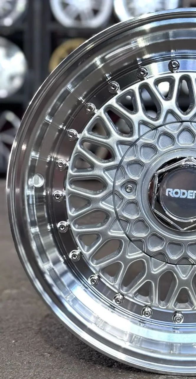 Rodas BBS RS aro 15 tala 7 furação 4x100 4x108 - Peças para carros