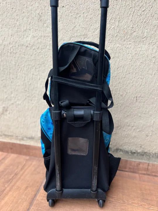 Mochila escolar menino de rodinhas com lancheira - Foto 3