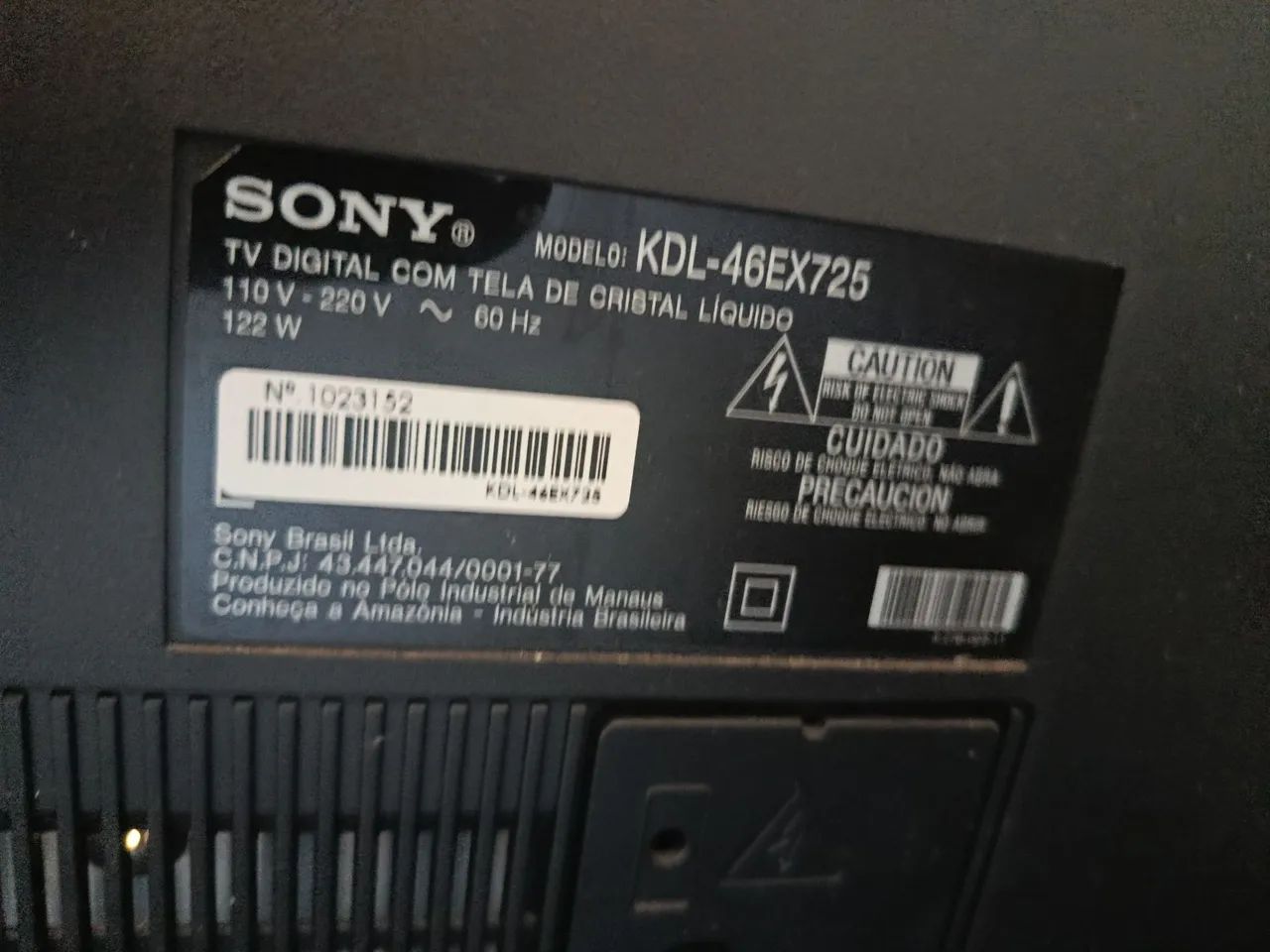 Tv sony Bravia 46 polegadas - com defeito  - Foto 2