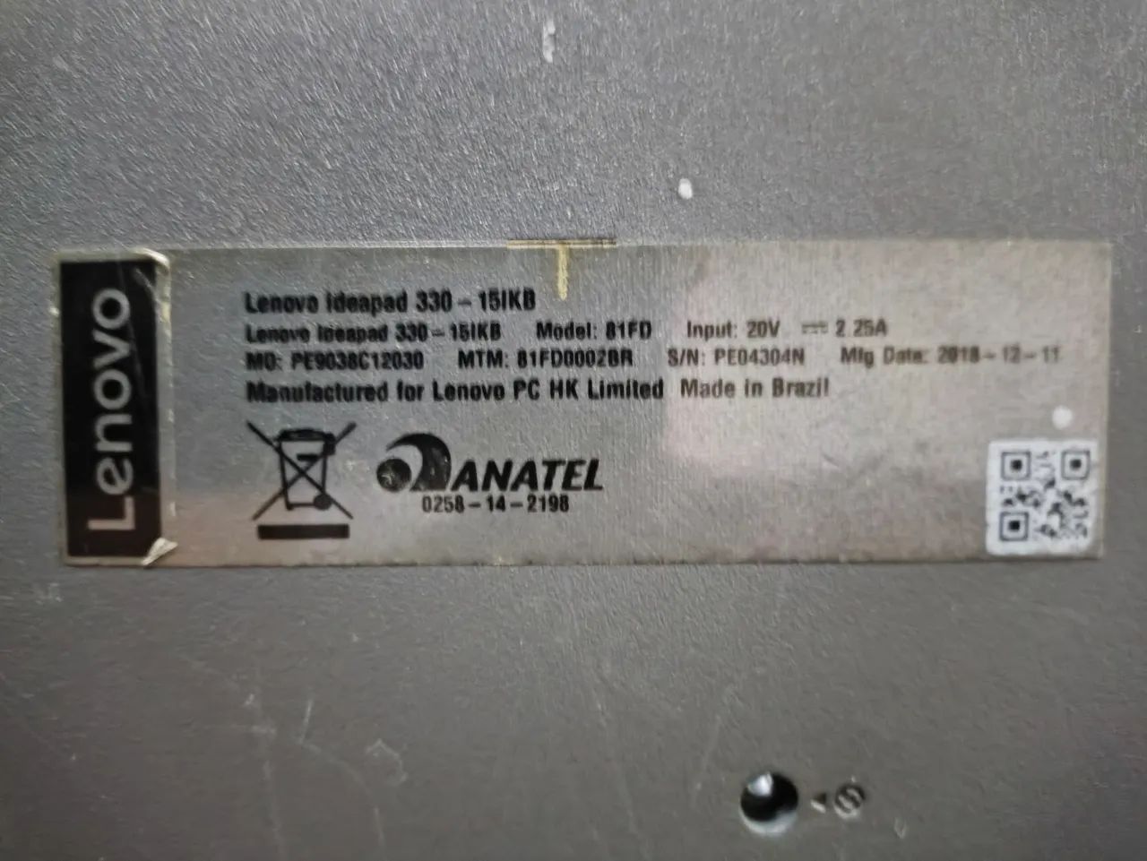 Teclado e placa do Lenovo IdeaPad 330 - Foto 3