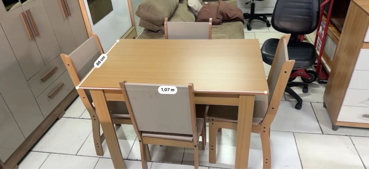 Mesa com 4 cadeiras  - Foto 5