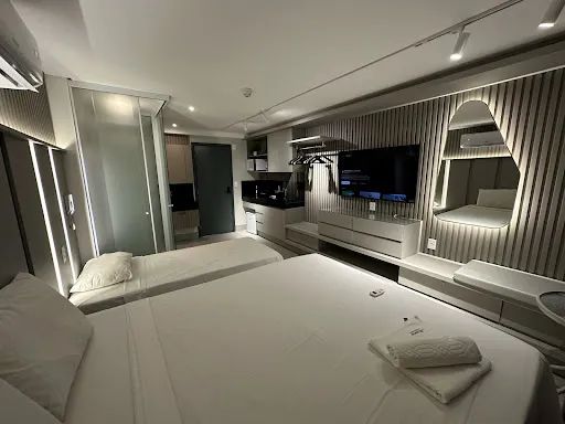 Flat a beira mar Jardim Oceania mobiliado e decorado
