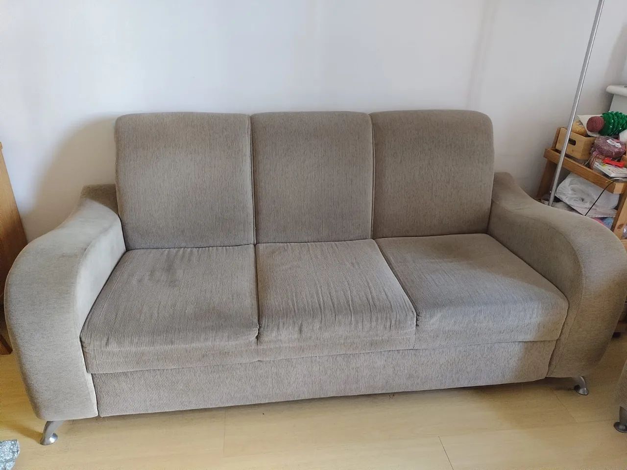 Conjunto Sofá 3 Lugares + Poltrona em Tecido