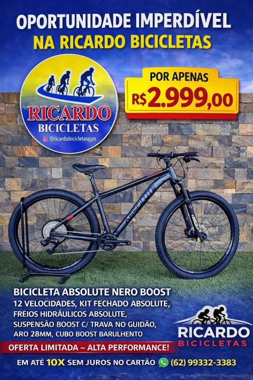 Bicicleta Absolute Nero Boost 12 velocidades