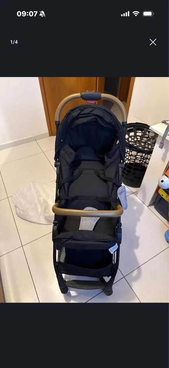 Carrinho de bebê KIDDO quase nunca usado - Foto 4