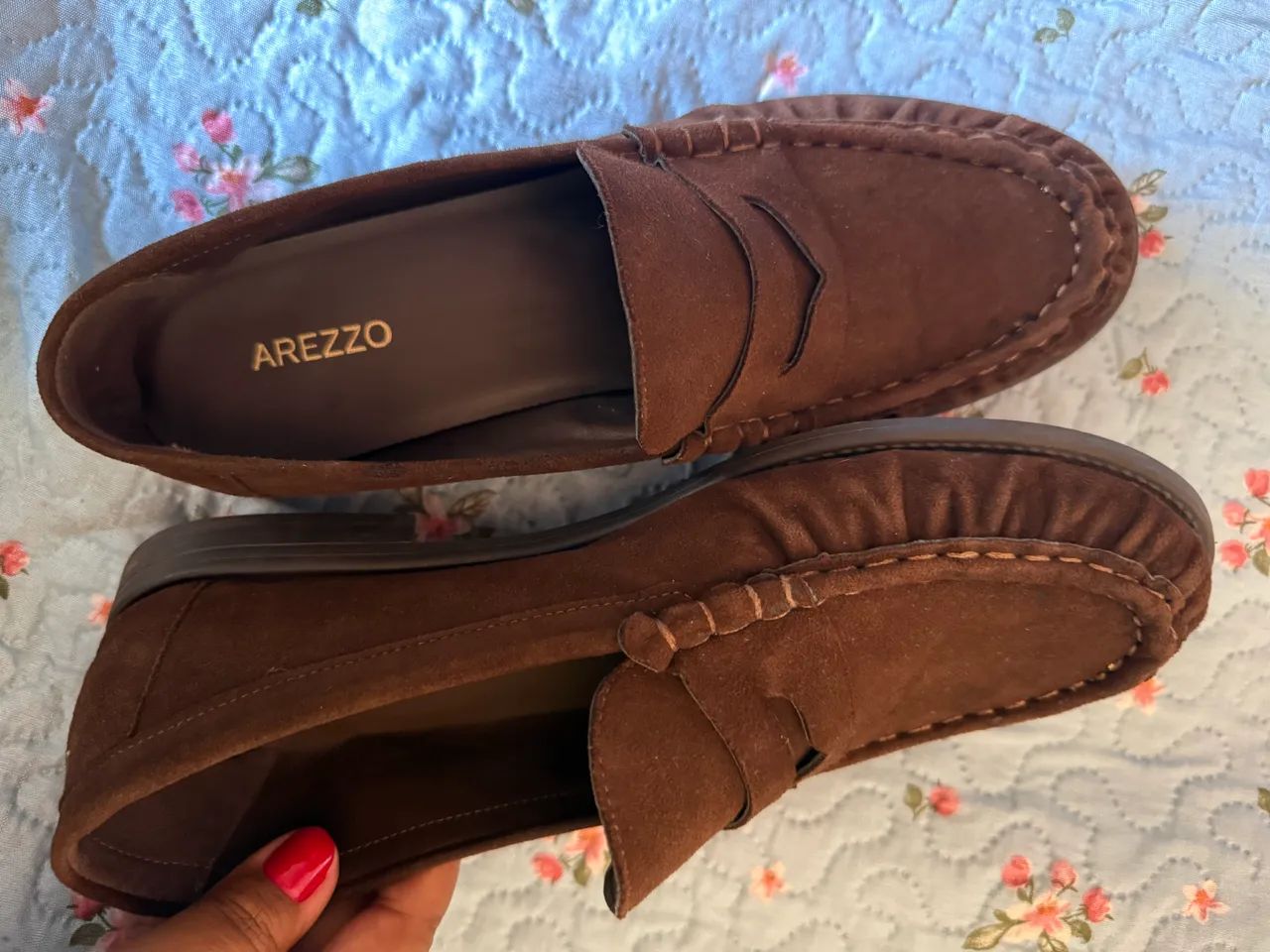 Mocassim Marrom Couro - Foto 2
