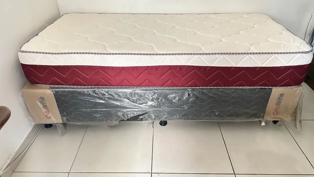 Cama box solteiro molas ensacadas 1.88 x 0.88 - Foto 2