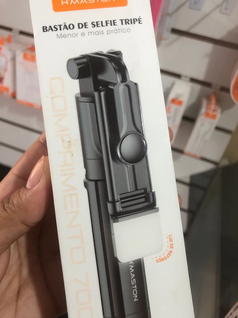 Tripé para celular com luz pau de selfie  - Foto 3