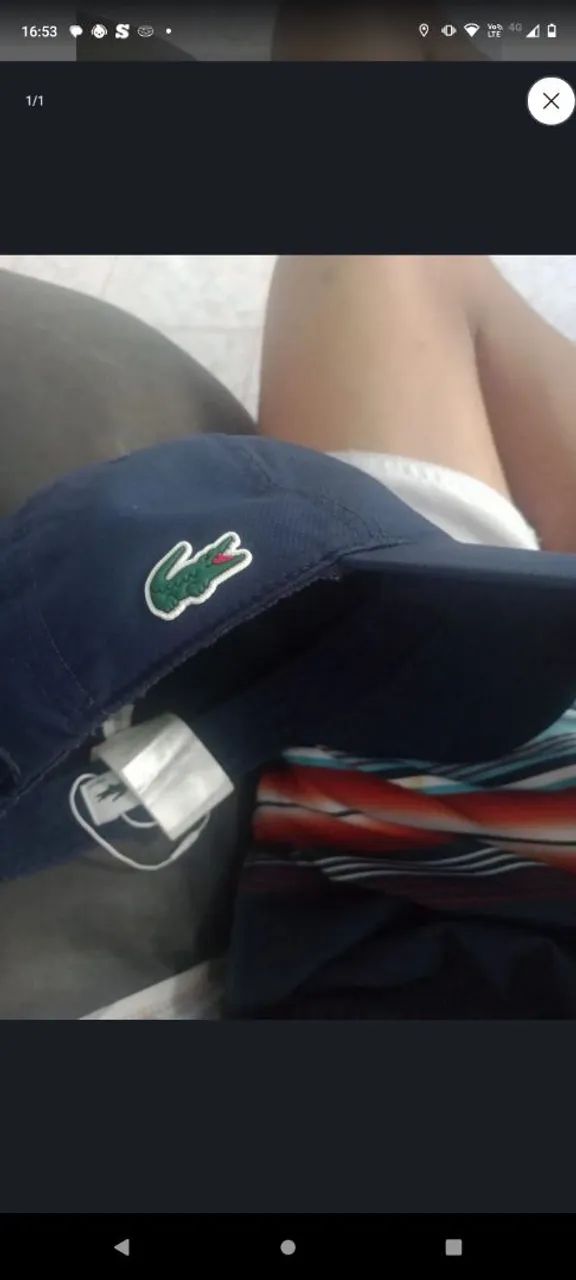 Boné Lacoste original 