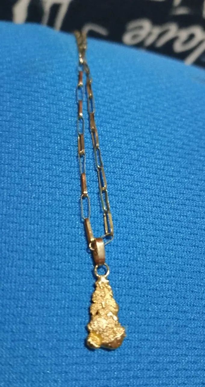 Cordão e pingente ouro 18 - Foto 3