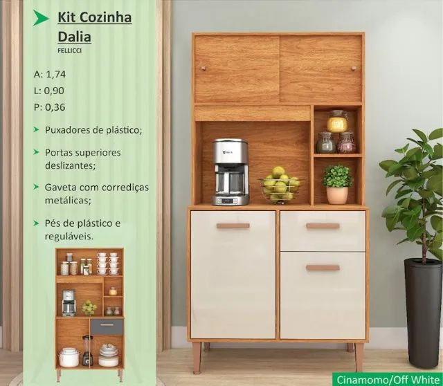 Armário de cozinha Kit 0.90  - Foto 3