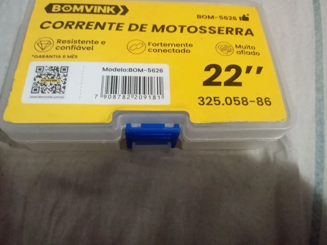 3 Correntes Motoserra 22 Polegadas 86 Elos - Novas - Foto 2