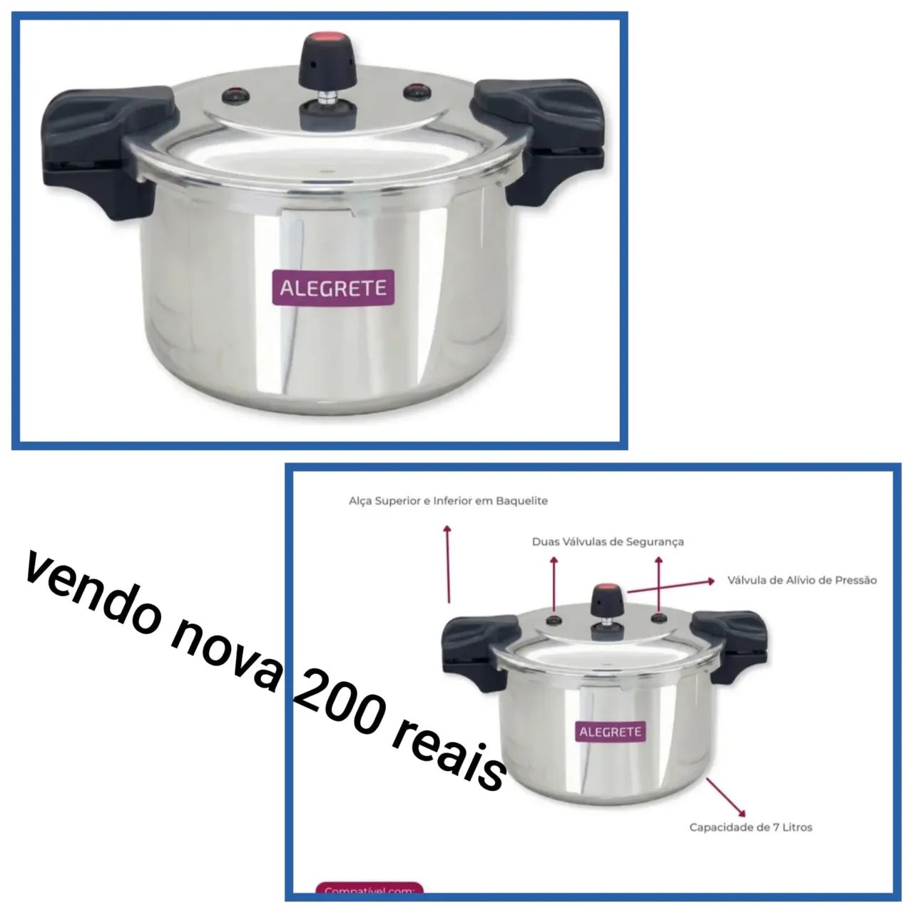 Panela de pressão nova! 