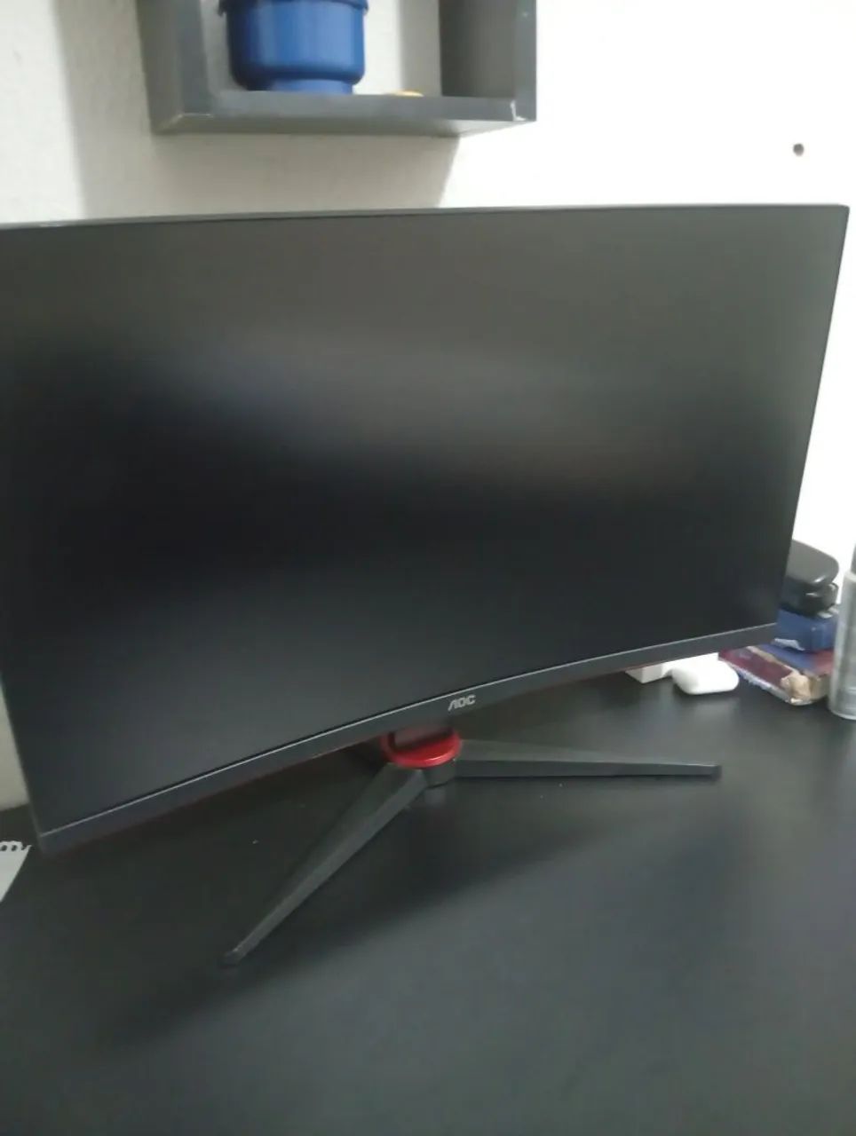 monitor gamer AOC 240hz curvo 27 polegadas 0.1ms e teclado mecanico switch red - Foto 4