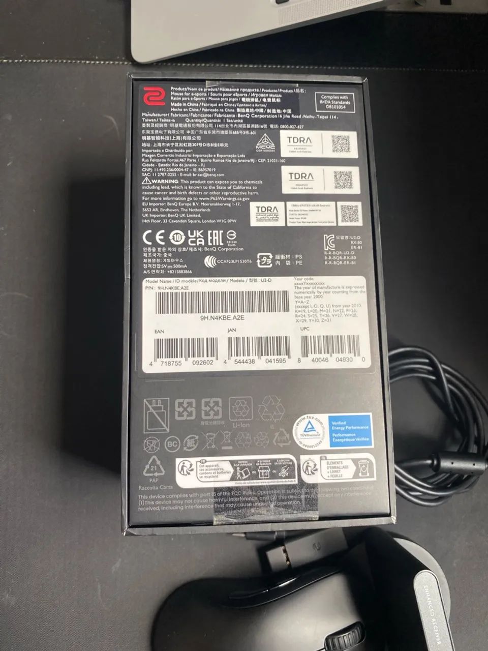 MOUSE GAMER ZOWIE U2-DW 4k - Foto 4