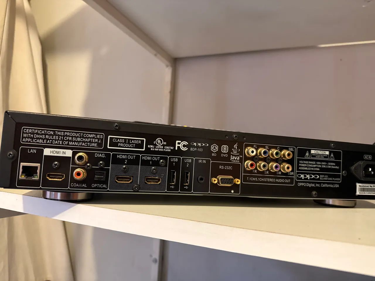 Byu-Ray Disc Player BDP-103 com controle  - Foto 2