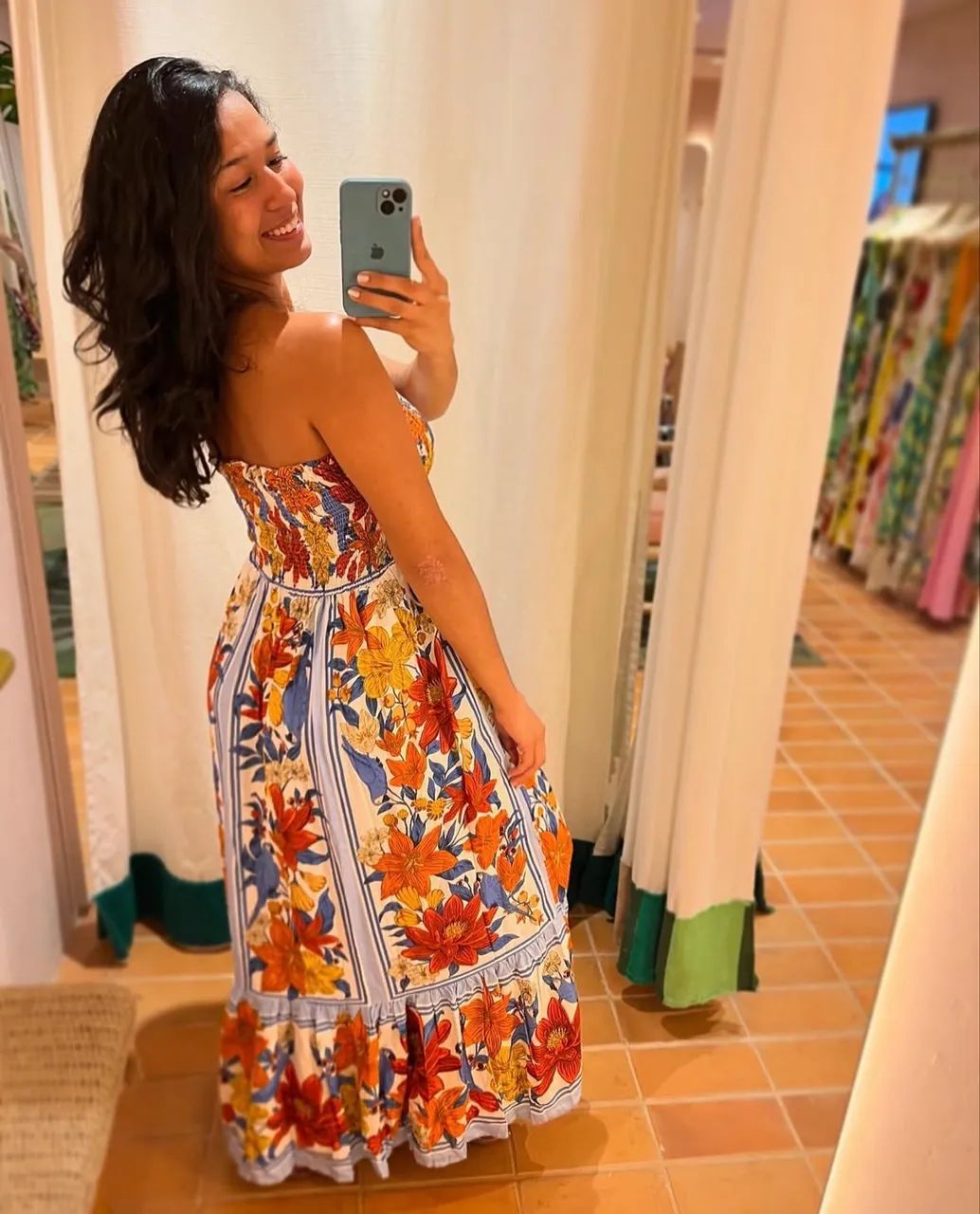Vestido Longo farm 