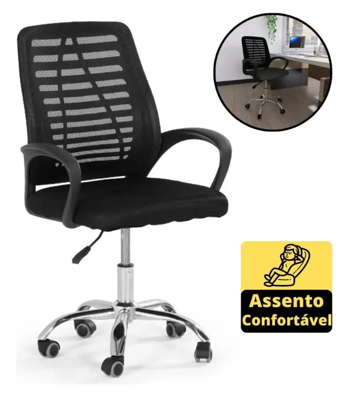 Cadeira de escritório em Anápolis! - Foto 3