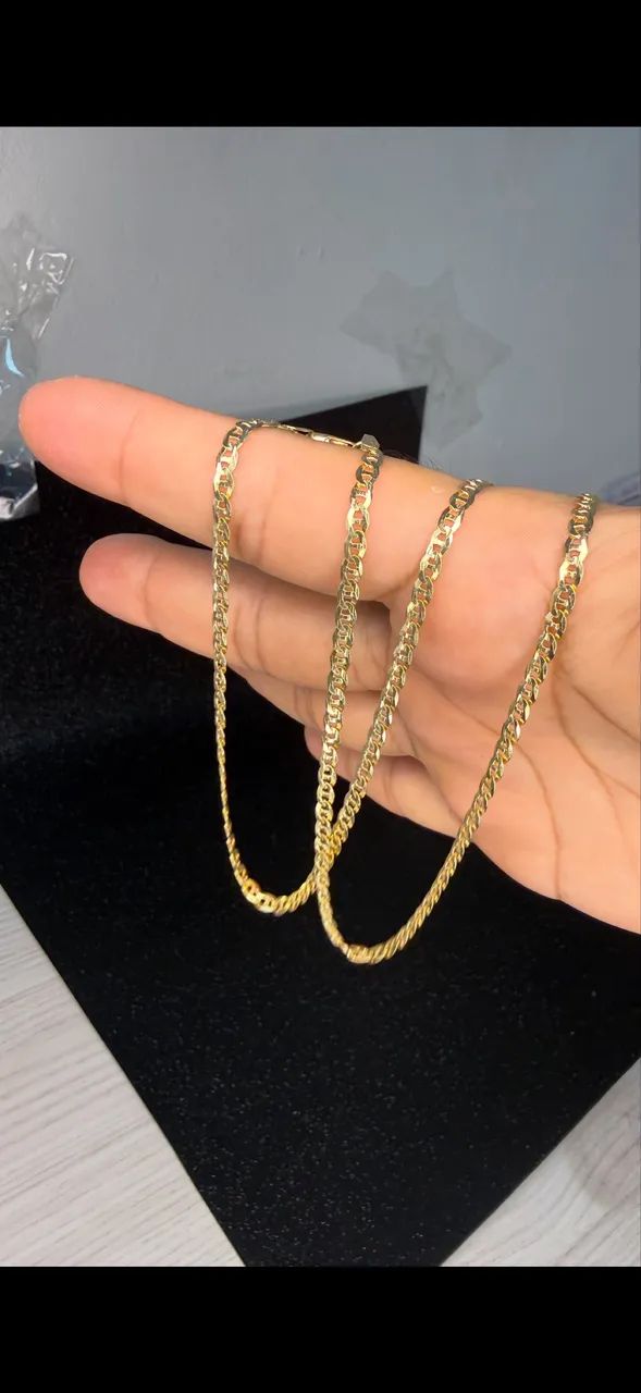 Corrente ouro 18k 60cm 11.7g - Foto 5