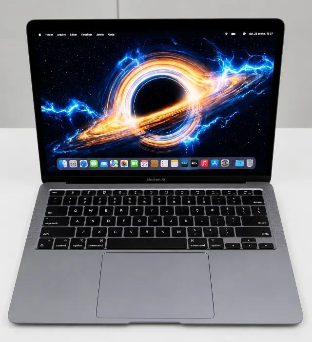MACBOOK AIR M1 8GB SSD 256 CINZA ESPACIAL CAIXA NF IMPECÁVEL | 12