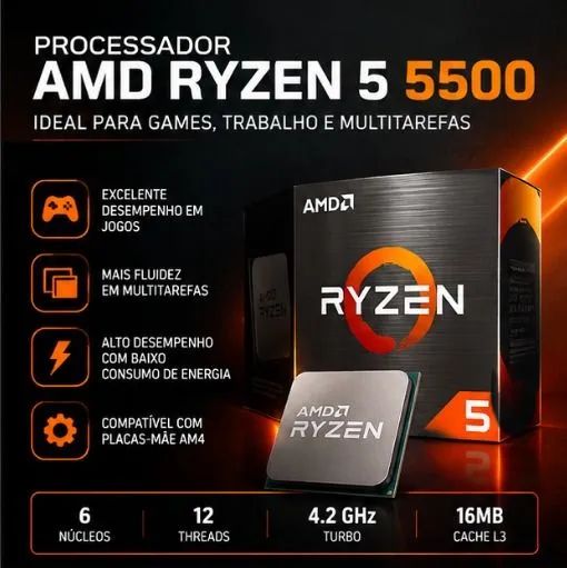 Processador Ryzen 5 5500 - Foto 3