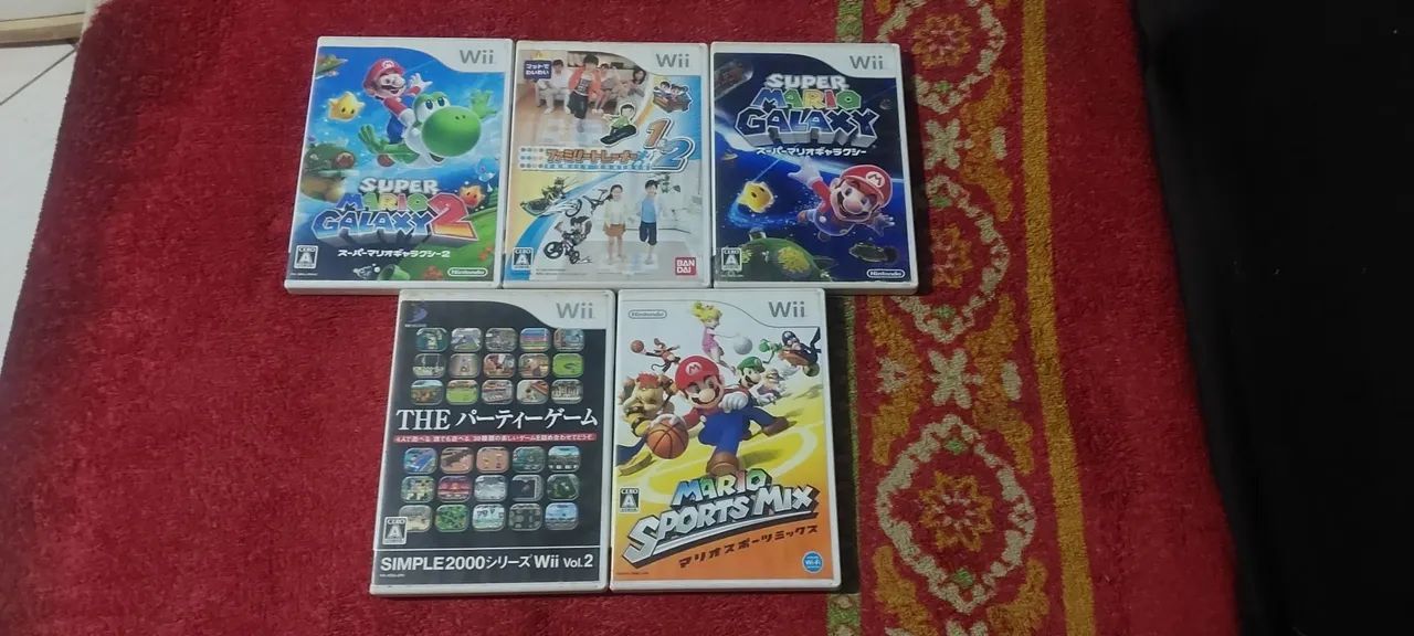 Jogos de nintendo wii japones cada jogo tem um valor conservado