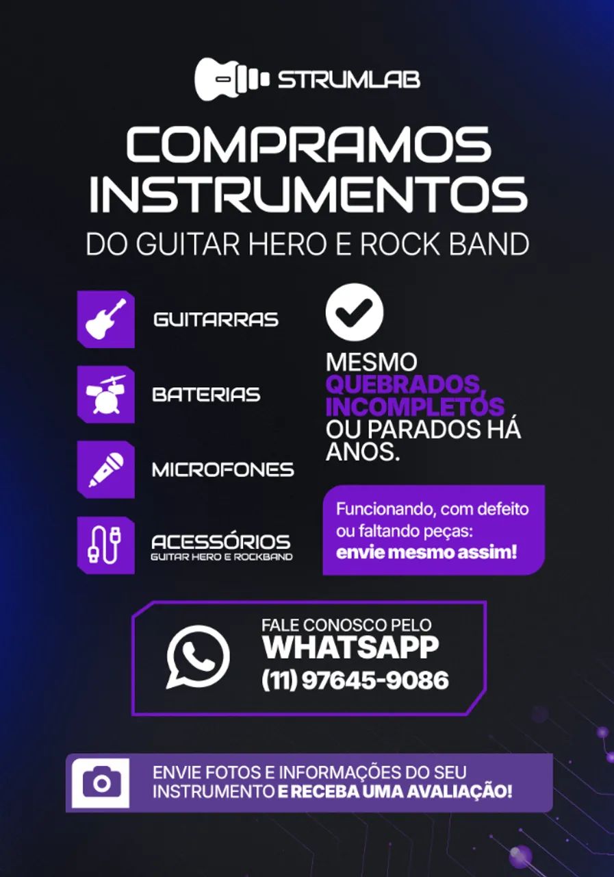 Compramos e Consertamos Guitarras do Guitar Hero e Rock Band