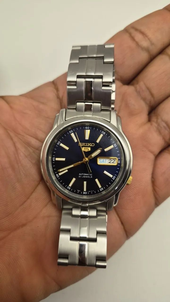 Relogio Masculino Seiko 5 original, automático Azul - Foto 2