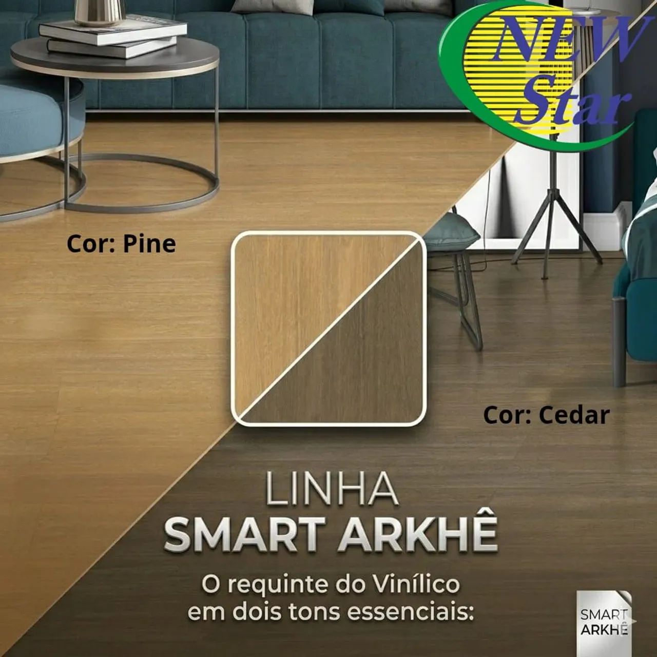 PISO VINÍLICO RUFFINO - Linha Arkhê (Pine e Cedar)