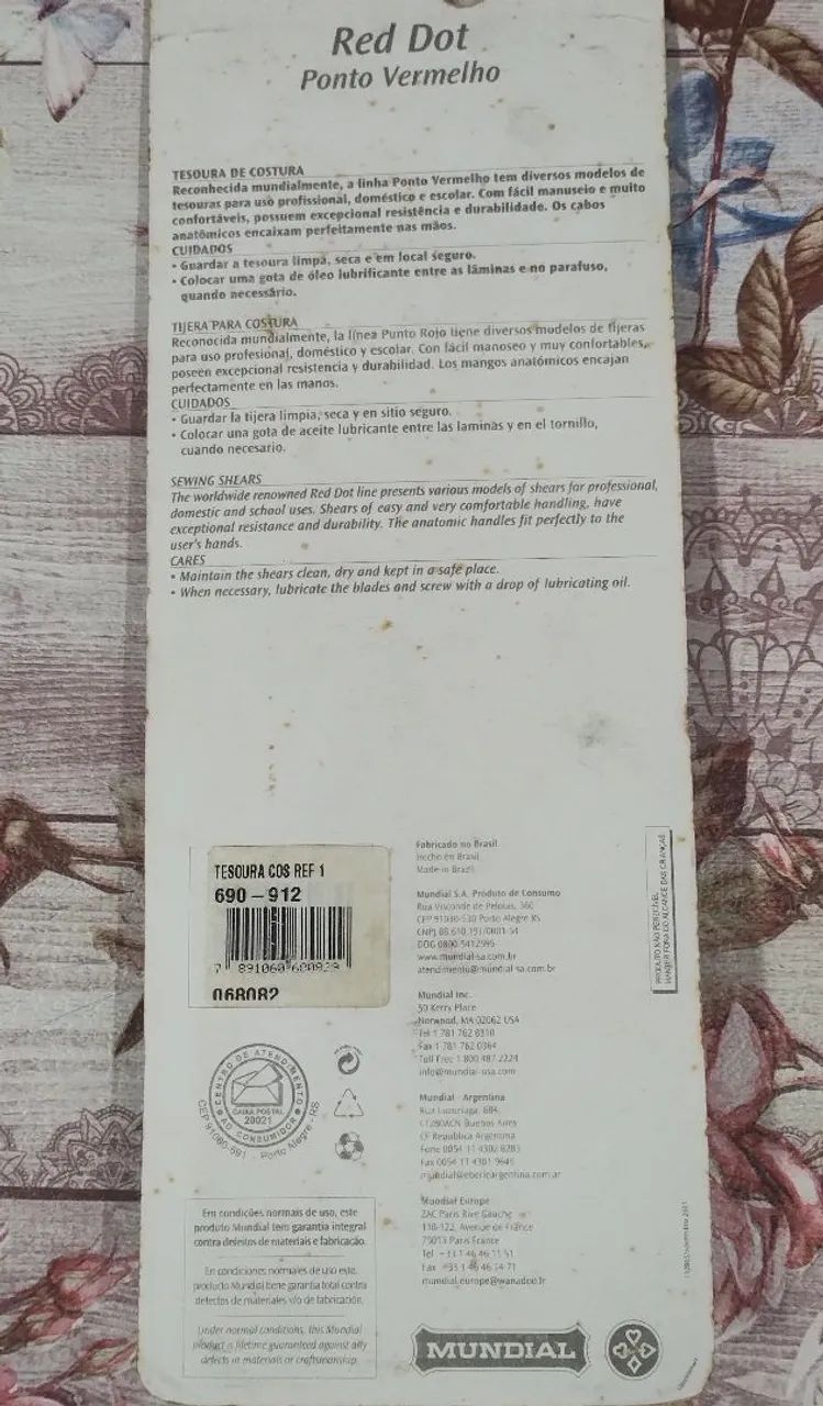 Tesoura de Costura Mundial  - Foto 3