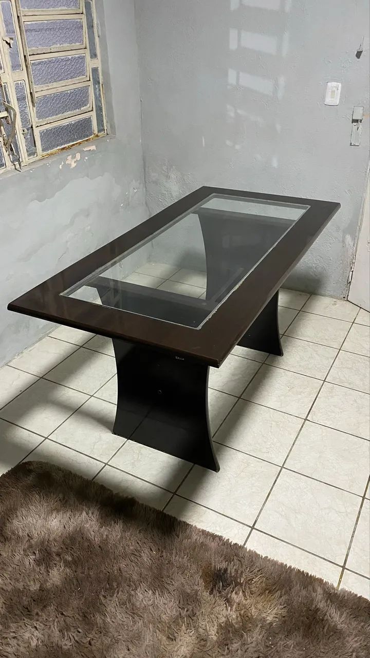 Mesa de Jantar de Vidro