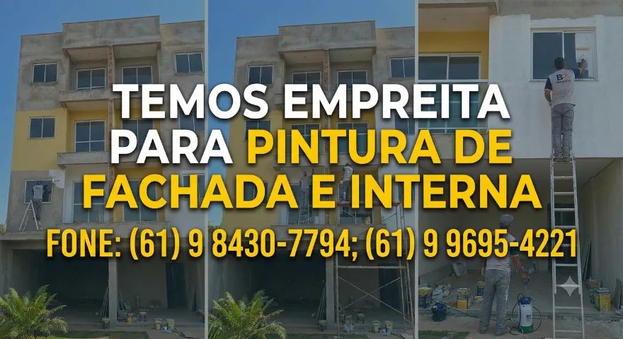 Temos empreita PINTURA de FACHADA e INTERNA