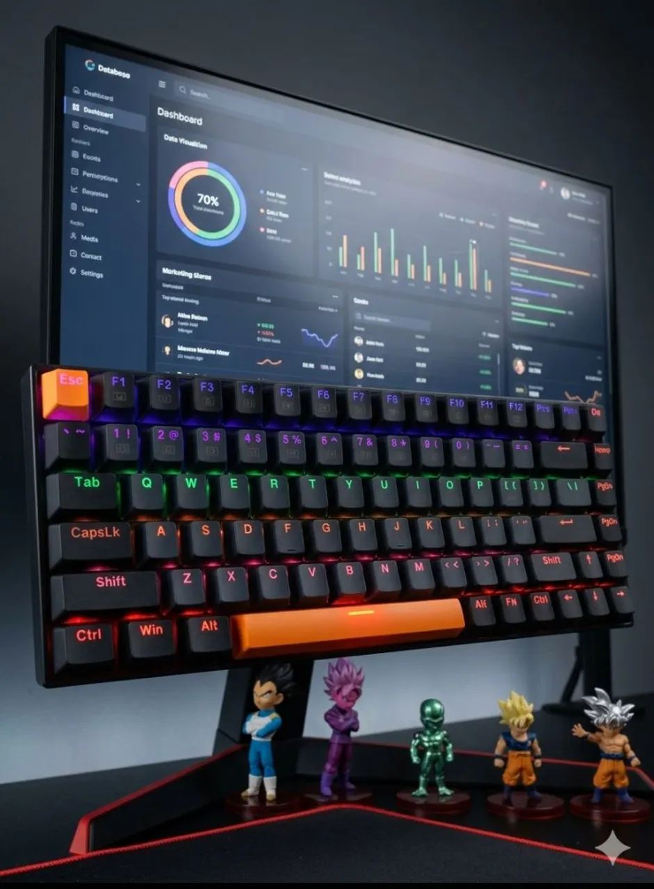 Teclado mecânico K500-B84432208817538344961