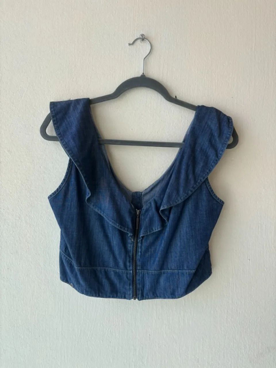Top Jeans, tamanho G, da marca Damyller. - Foto 2