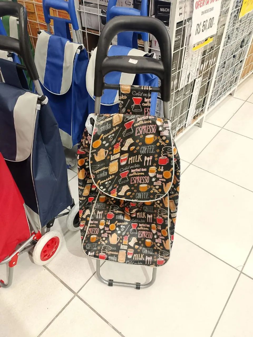 CARRINHO DE FEIRA DOBRÁVEL  - Foto 3