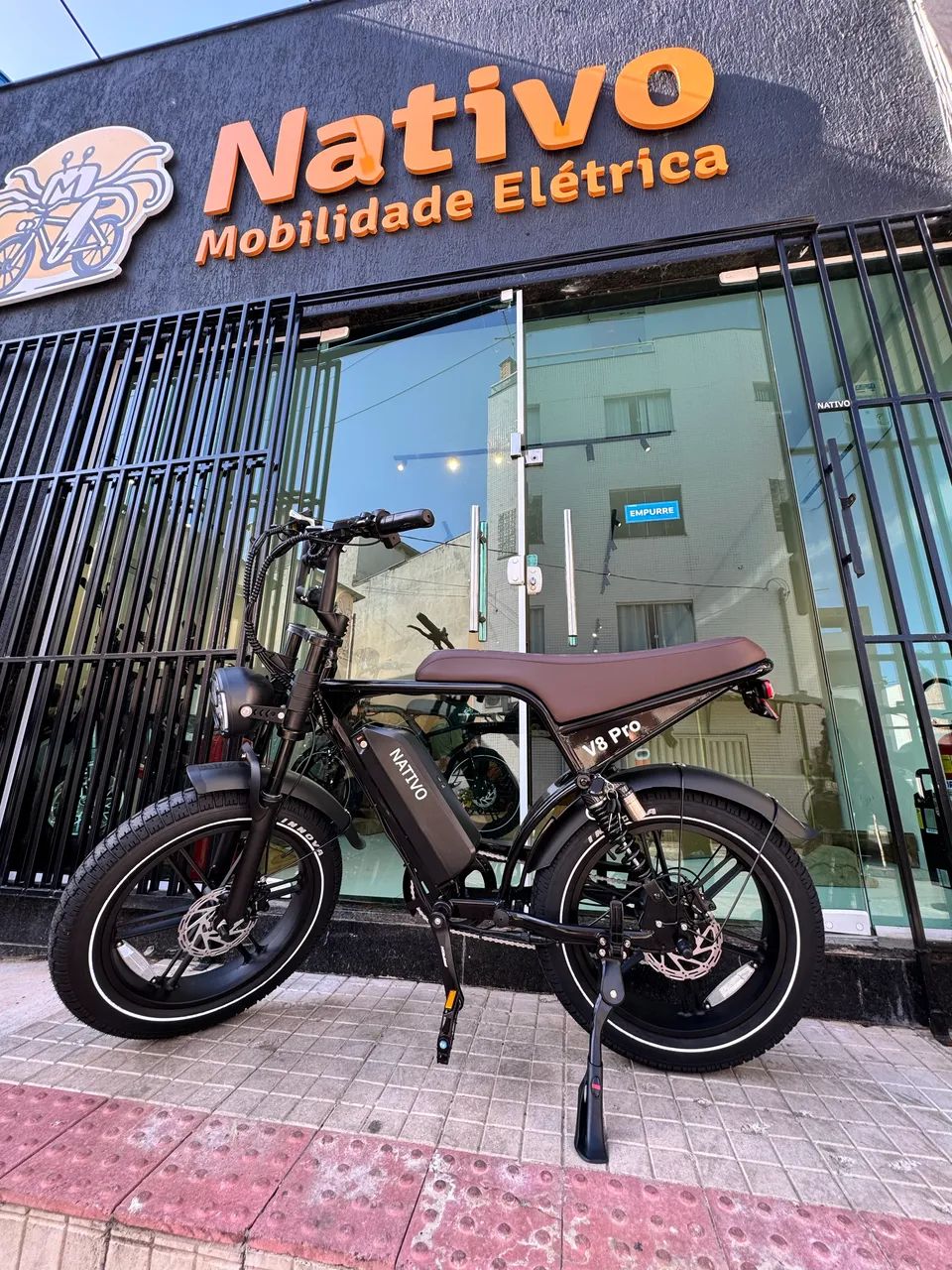 Bicicleta Elétrica V8 PRO 1000W OUXI