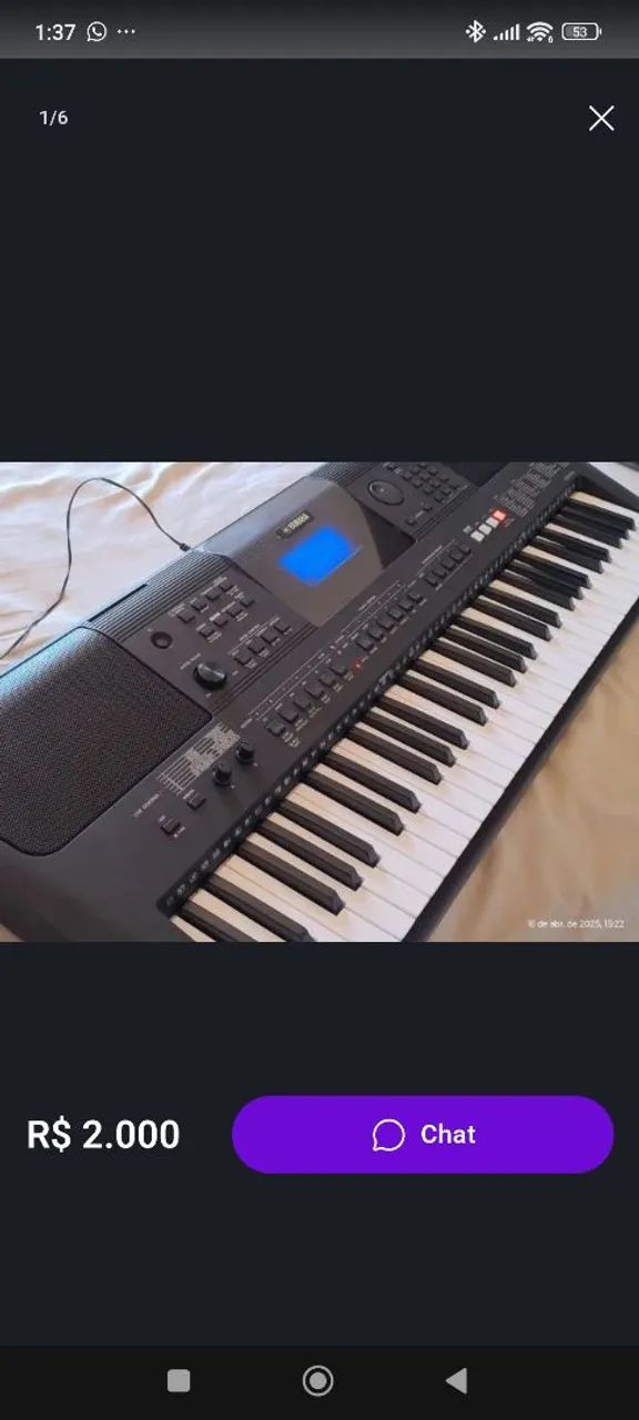 Teclado Yamaha E 453