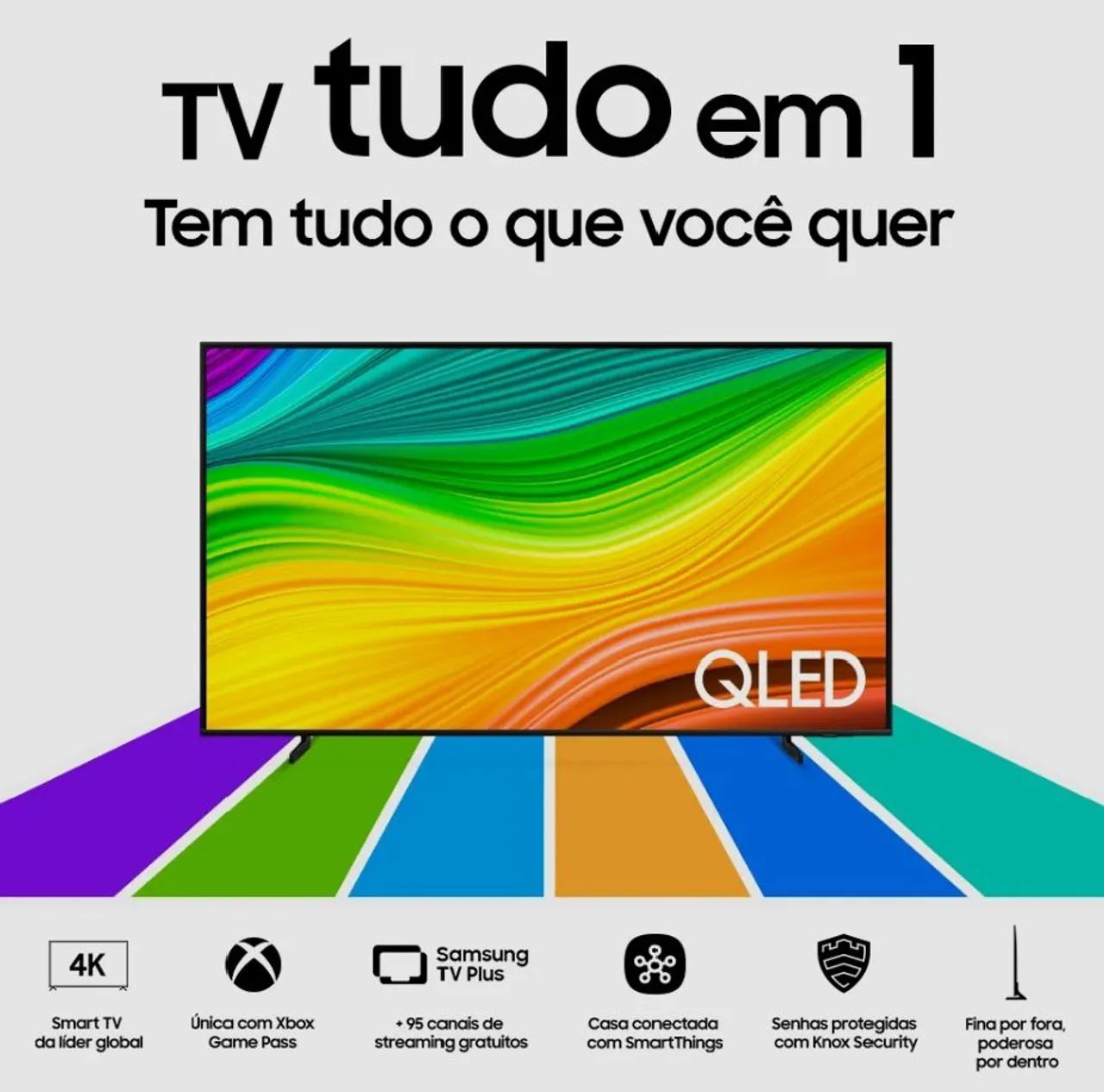 TV Samsung 50 polegadas QLED 4 k - Foto 2