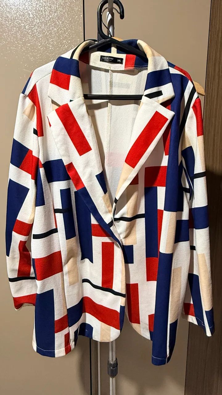 Blazer colorido Shein 3xL - Foto 2